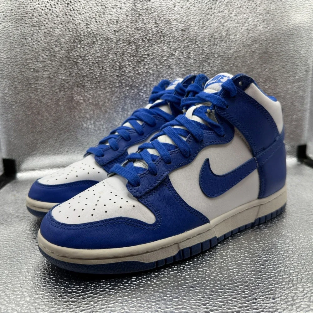 Size 6.5 Nike Dunk High Kentucky Mens Blue Excellent DD1399-102 White Game Royal